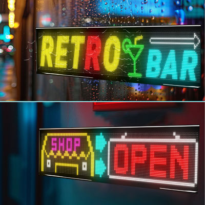 High Brightness 3500 Nits LED Flexible Screen Bluetooth Connection 1330x192mm