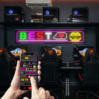 3500 Nits Brightness LED Flexible Screen with 16*144 Pixel Size Matrix Panel APP Control / Remote / Bluetooth